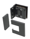 The Bellagio hinge components displayed with the cover plates removed to reveal the internal mounting mechanism.