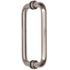 An angled side view of the 8-inch tubular pull handle showing the projection from the surface.