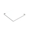 A top-down perspective of the Sky White aluminum Cielo post cap showing its flat, square design.