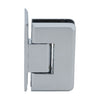 A side profile view of the brass Cologne 044 series hinge showing its beveled edge design.
