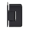 A side profile view of the brass Cologne series wall mount hinge showing the beveled edge design.