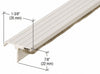 A detailed perspective of the 96-inch aluminum astragal profile showing the weatherstrip and 1-3/8 inch width specifications.