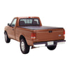 A brown Ford pickup truck viewed from the rear, featuring the installed four-panel sliding window.