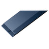 A close-up view of the hollow interior and rectangular shape of the powder-coated metal tubing.
