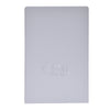 A flat, front-facing view of the satin anodized aluminum end cap featuring the CRL logo.