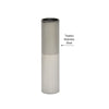 A metal cylinder showing a section treated with EZ Armor acrylic coating.