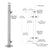 36 in CRL P1 316 Brushed Stainless Steel End Post Railing Kit