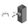 RCBAM stainless steel mill-finish pan-head self-tapping screw for aluminum railing connecting blocks (two screws)