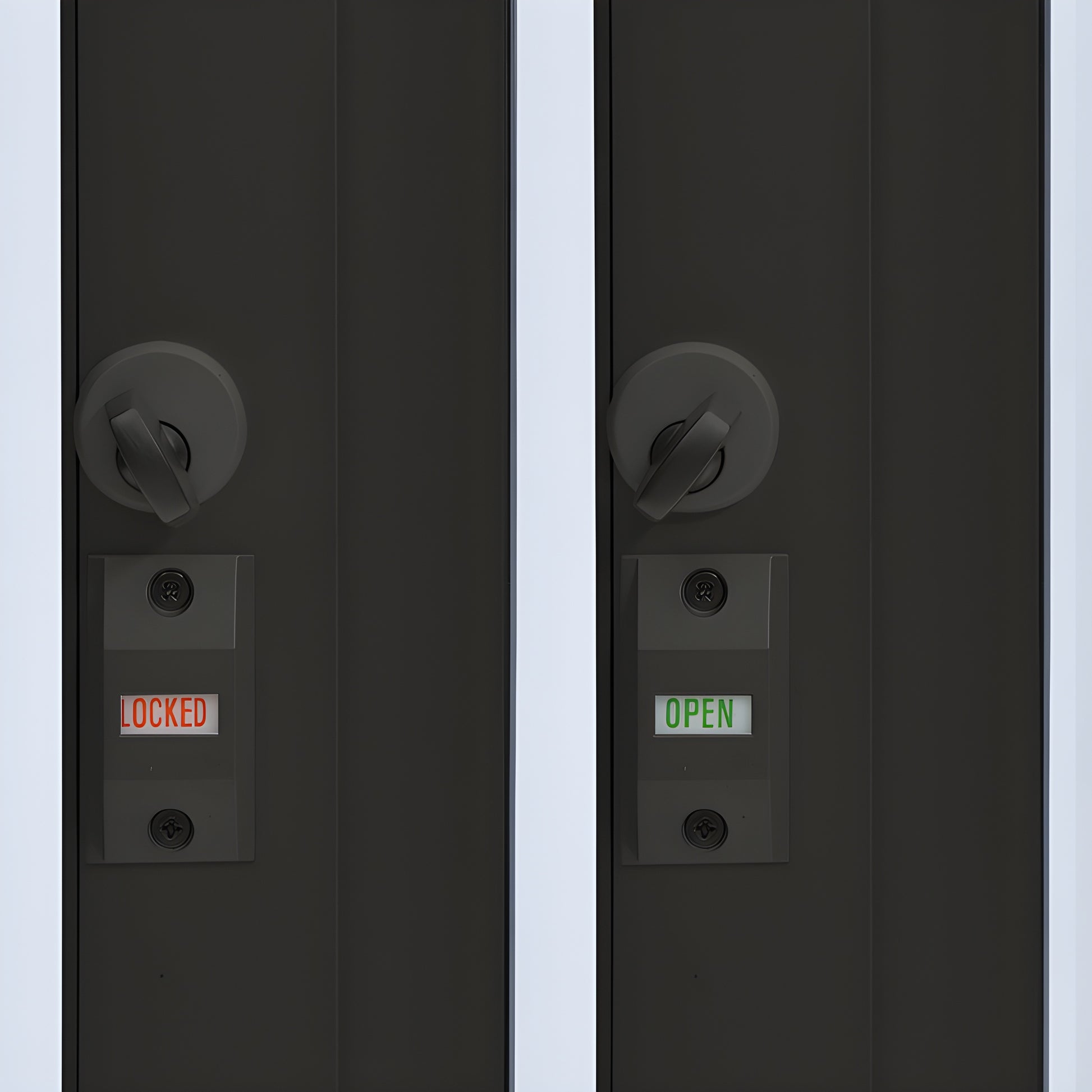 Duranodic bronze aluminum self-closing XO service window 36 36, 1/4" tempered glass, thumbturn lock (SKU SCDW3636X0GDU)