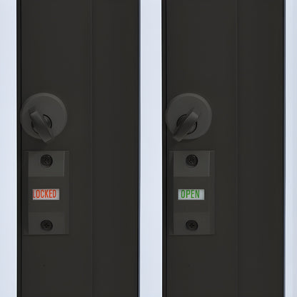 Duranodic bronze aluminum self-closing XO service window 36 36, 1/4" tempered glass, thumbturn lock (SKU SCDW3636X0GDU)