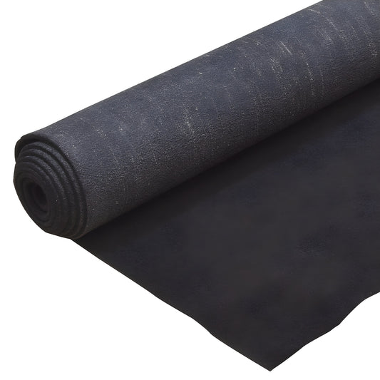 CPT12X20 black Dilour glass-cutting carpet roll, 12' x 20', abrasion-resistant workbench mat, 0.274" thick