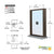 CRL Duranodic Bronze Bulletproof 24" Window w/ Speak-Thru & Deal Tray
