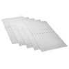 Multiple sheets containing a total of 200 clear adhesive protective bump pads.