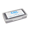 A closed plastic storage case containing the CRL countersink bit set.