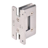 Rear view of the Cologne 037 series wall mount hinge showing the H-back plate mounting holes.