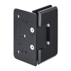 A rear view of the wall mount offset back plate hinge showing the mounting holes and product branding.