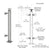 CRL P8 Brushed Stainless 36" End Post Fixed Glass Railing Kit
