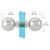 CRL Ball-Style Polished Chrome Back-to-Back Door Knobs