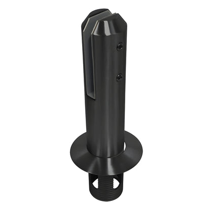 FWCR12MBL matte-black 2205 duplex stainless core-mount spigot, friction-fit for 12mm tempered glass