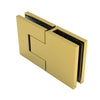BEL380SB Bellagio satin brass concealed glass-to-glass hinge for frameless shower doors (8-10mm glass)