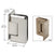 CRL Pinnacle 044 Polished Nickel Wall-Mount Offset Glass Door Hinge