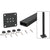 CRL Trim-Line 36 in Matte Black Surface-Mount Glass Railing Post Kit