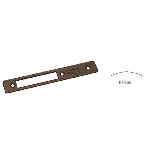 CRL Dark Bronze Radius Faceplate for MS1853 Long Throw Deadlocks - Sleek and Durable Desig