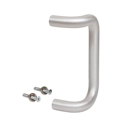 CRL 8" Clear Anodized Solid Offset Pull Handle - sleek, durable, modern door hardware.