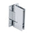 CRL Vienna Chrome Positive-Close Wall-Mount Hinge Full Back Plate