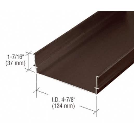 CRL 487 Bronze Anodized OfficeFront™ Cased Jamb/Head - Durable 24'-2" Frame Solution