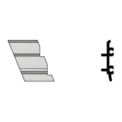 CRL-U.S. 135° Left-Hand Inside Corner Anchor Clip, Aluminum 4-Pack