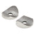 CRL 316 Polished Stainless Steel 90 Degree Coped Elbow Adapter Set