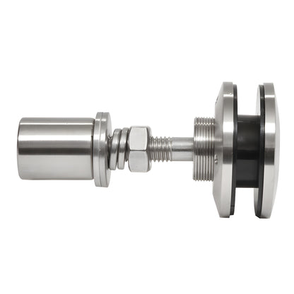 RSF10BS swivel glass attachment, 316 stainless swivel/cap fitting for 3/8-9/16" tempered glass, polished finish