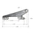CRL 4-3/8 in Awning Window Vent Hinge Replacement