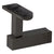 CRL Shore Series Matte Black Post-Mount Handrail Bracket