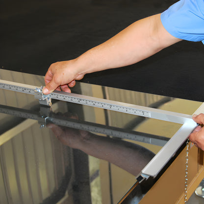 PSC200 CRL 24" aluminum production glass cutter with adjustable arm, roller guide and six-wheel carbide cutting head