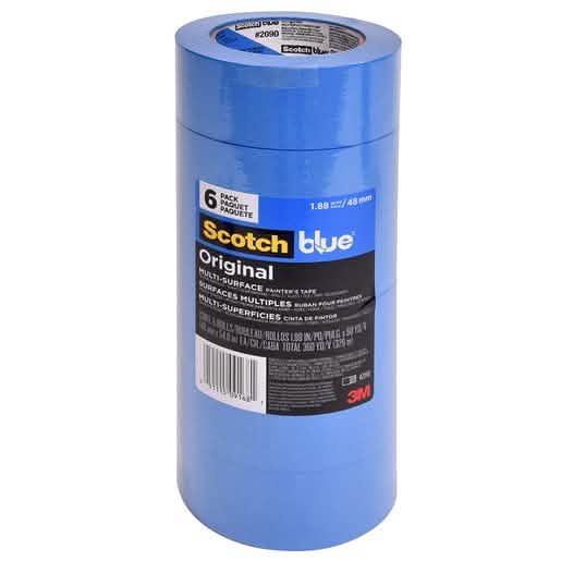 CRL 3M® Scotch Blue Painter's Tape, 1.88" x 60 yd, ideal for clean paint lines.