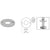 CRL Mill-Finish SS Base Flange for 1-1/2" Sch 40 Pipe (Concrete/Steel)