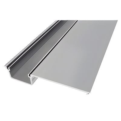 CRL-U.S. Aluminum Clear Anodized Deep Pocket Door Jamb/Mullion 24'2"