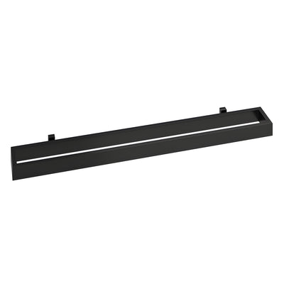 CRL 24 in Matte Black O-Style Hollow Bathroom Towel Bar