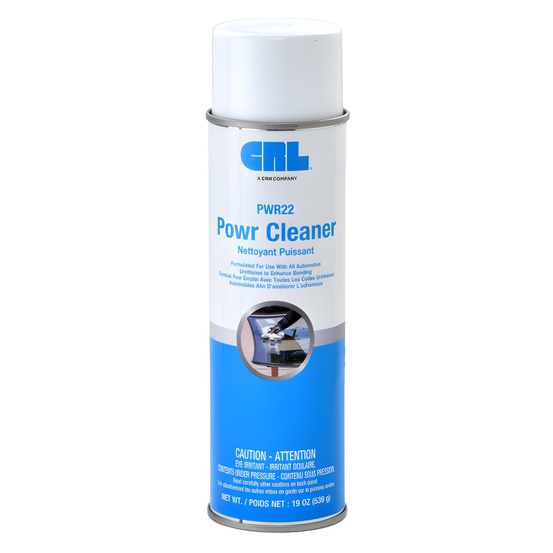 CRL PWR22 Powr Cleaner aerosol can, 19 fl oz - automotive glass cleaner and urethane bonding prep.