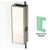 CRL Brushed Stainless Low-Profile Deadbolt Keeper 1-3/4 x 5-5/8