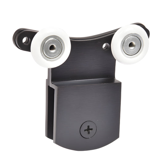 DK660RB oil rubbed bronze top hanger with dual white nylon rollers for 3/8" (10mm) frameless sliding shower glass