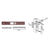 CRL Dark Bronze Flat Faceplate Replacement for DL2140 Deadlatch
