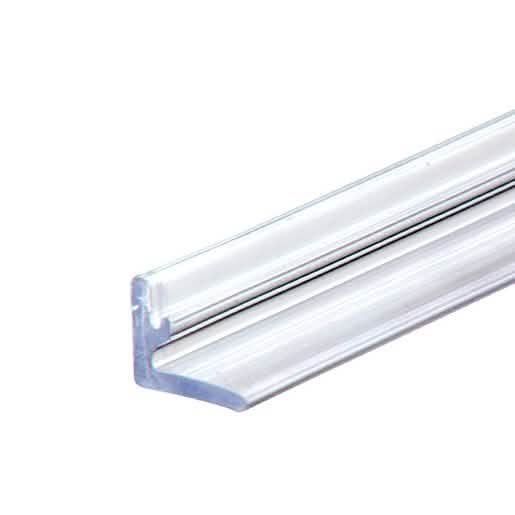 Polished Stainless Senior Deluxe Serenity Sliding Shower Door System - Elegant & Durable