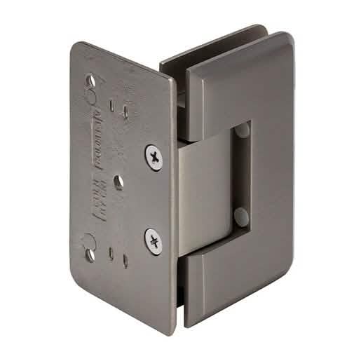 Brushed Nickel Cologne 044 Wall Mount Offset Back Plate Hinge - Elegant and Durable Design