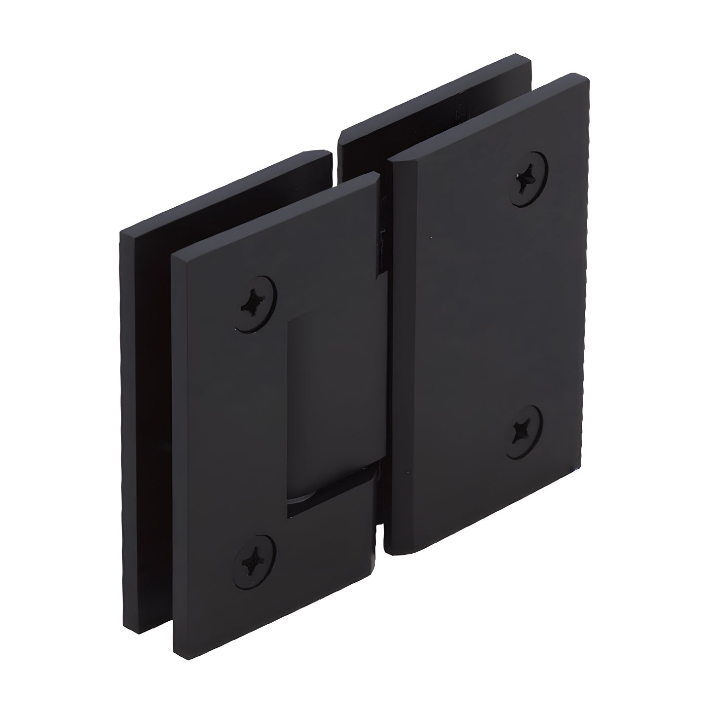 Junior Geneva JRG1800RB oil-rubbed bronze 180 glass-to-glass brass shower hinge, square profile