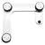 CRL Laguna Brushed Stainless Steel Transom/Sidelite Door Stop Fitting