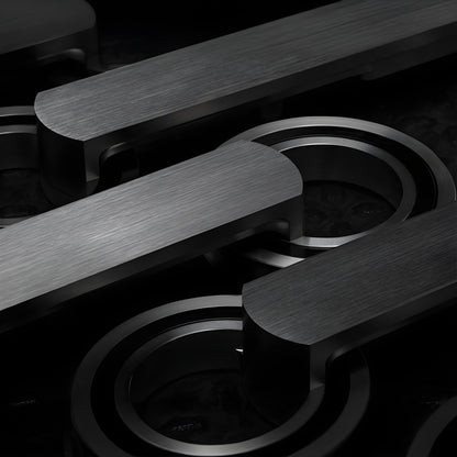 Solstice sliding door hardware LAT34S0LBLS - black stainless hubless wheel on 96 in. track for tempered glass