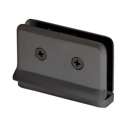 PPH080RB oil-rubbed bronze beveled brass shower door hinge with rear drip plate (sill-mount pivot)